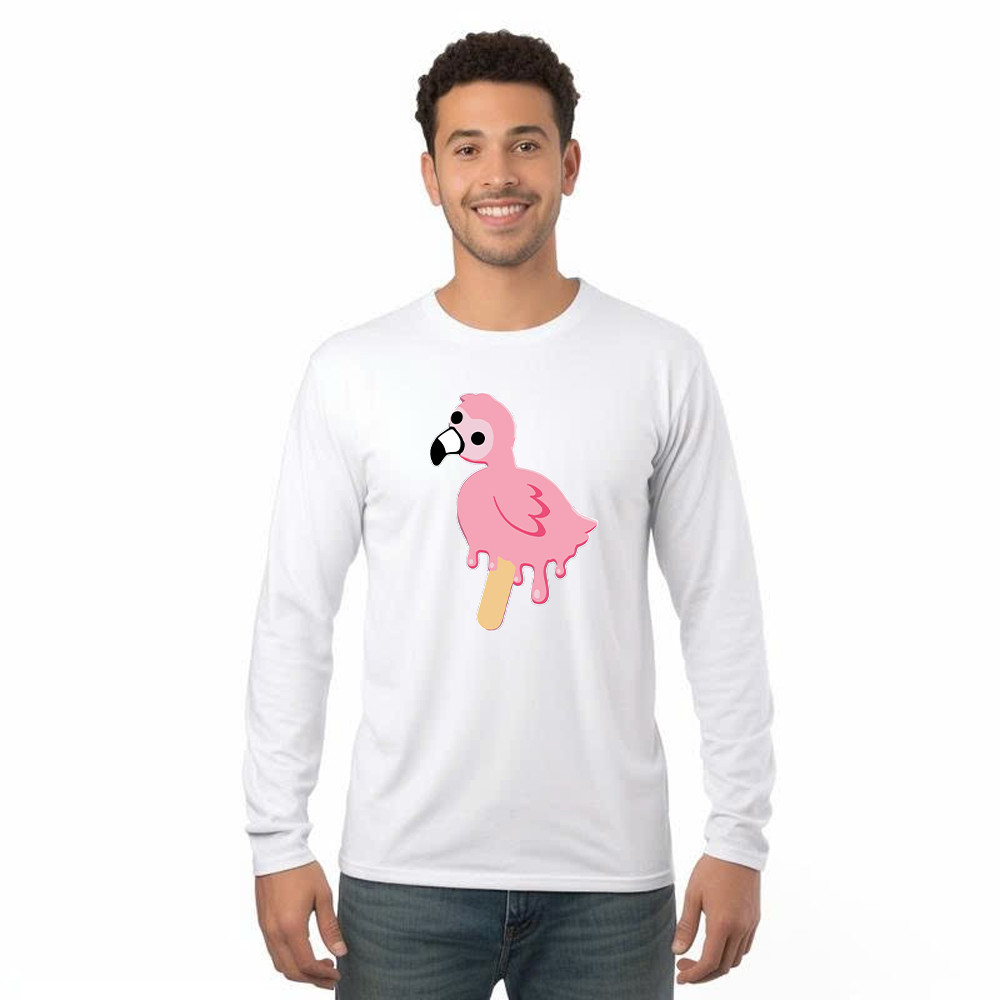 Flamingo Cream Shirt Cute Adorable Animal Long Sleeve Shirt Gift Ideas For Mother