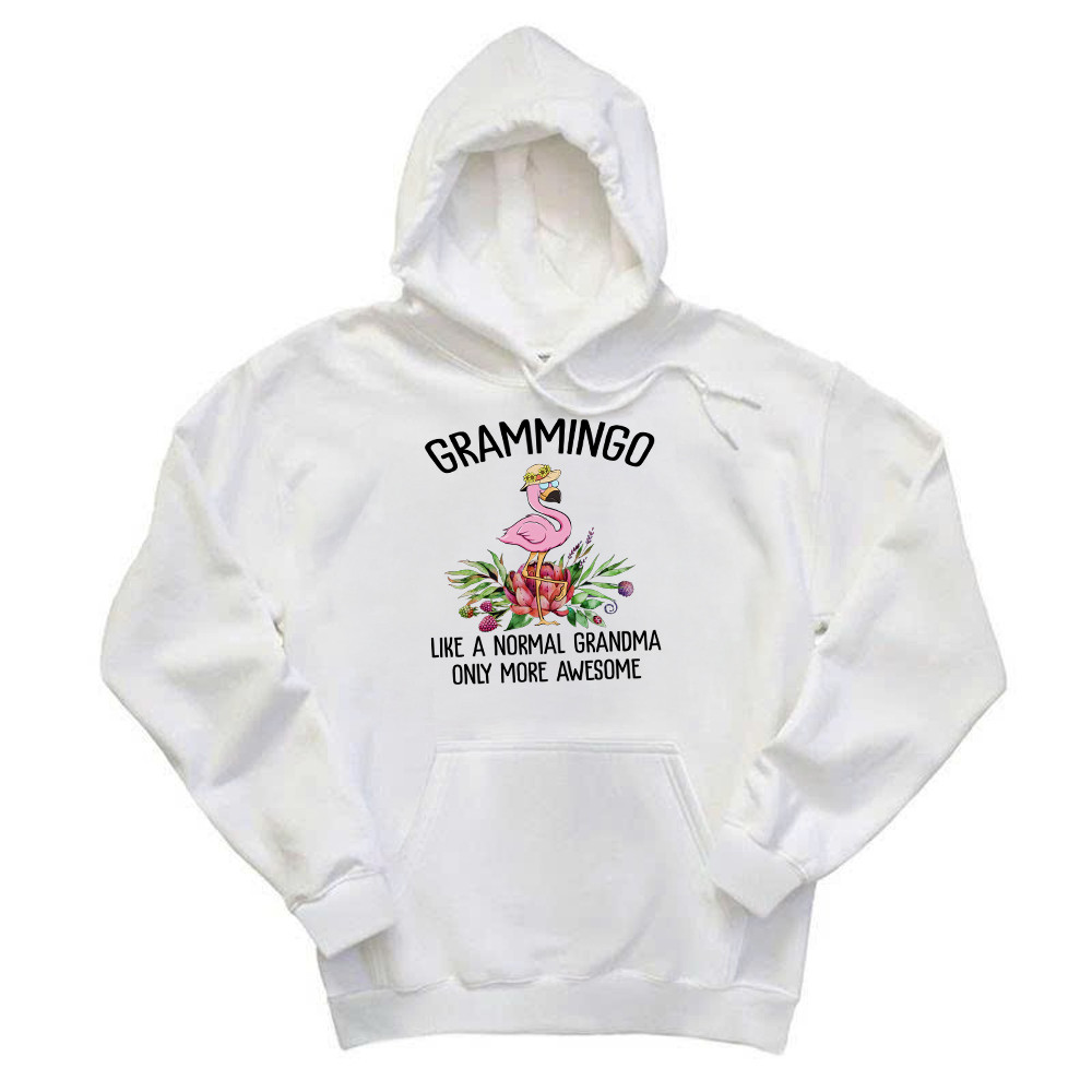 Gramming Like A Normal Grandma Only More Awesome Hoodie Funny Flamingo Shirts Grandma Gift